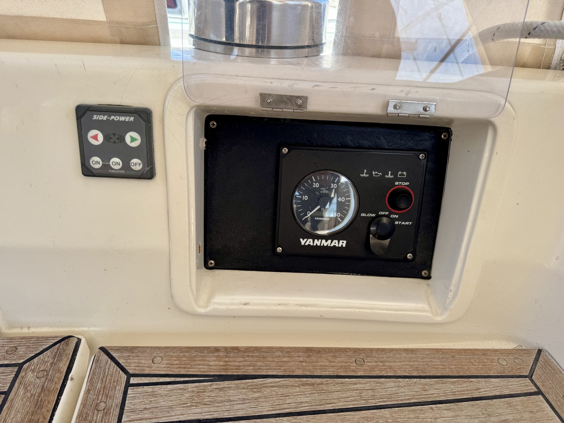 Motor og bovpropel betjening